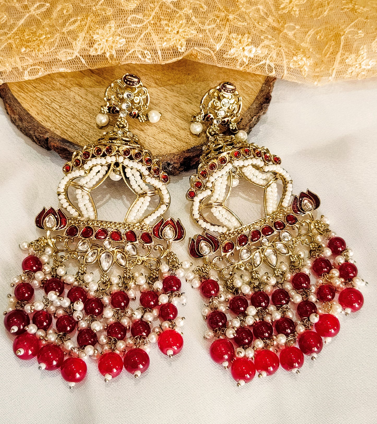 Maroon ASTHA jhumki