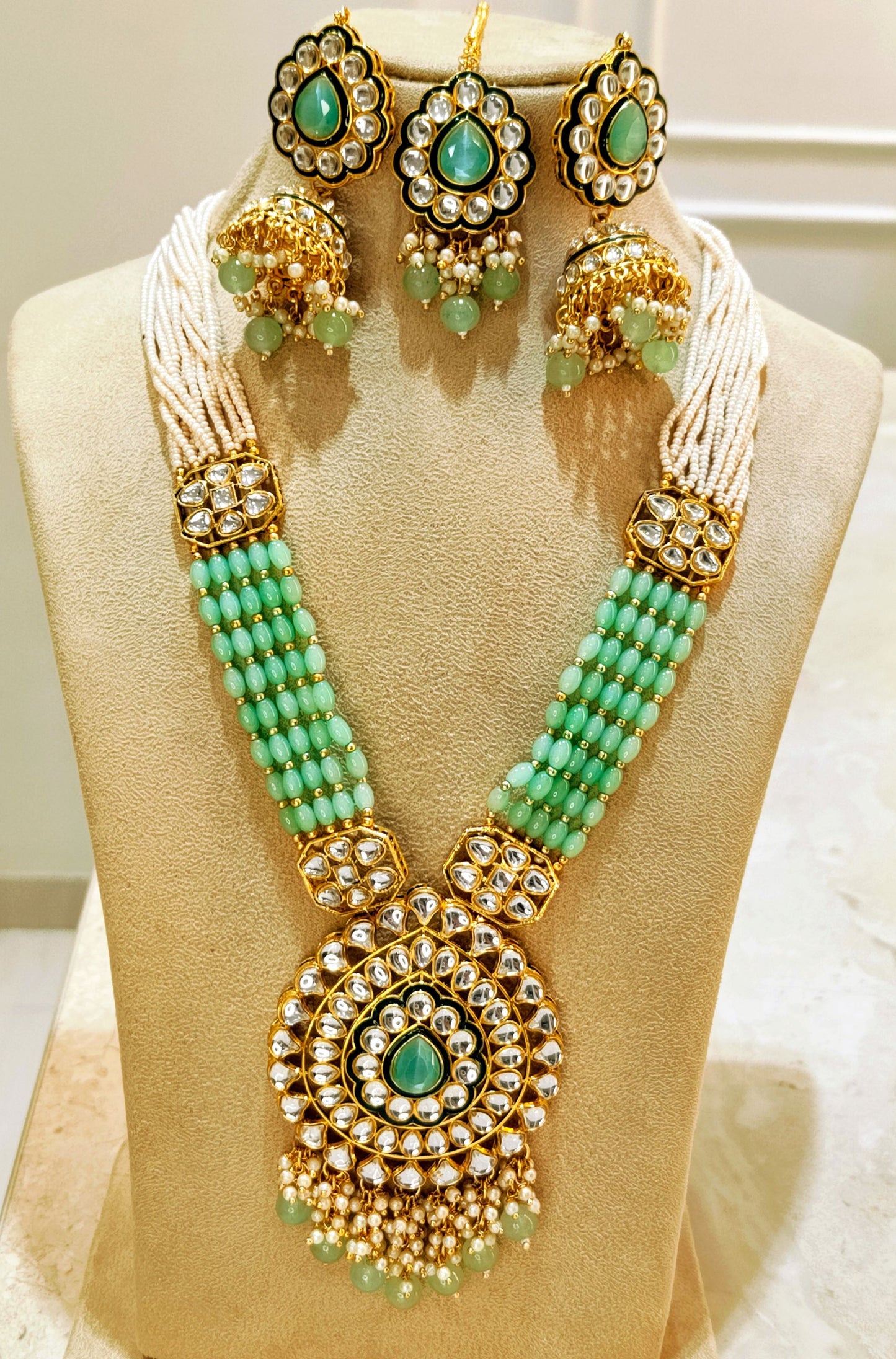 Mint Green MALATI Necklace set