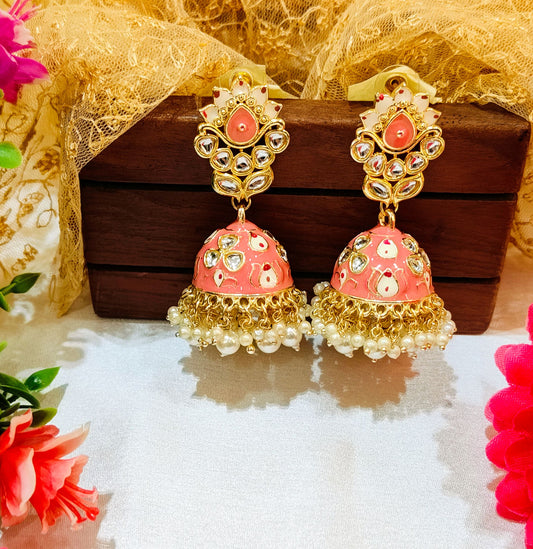 Pink CHITRALEKHA Jhumki