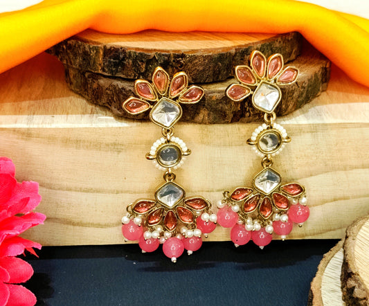 PINK PUSHPA Jhumki