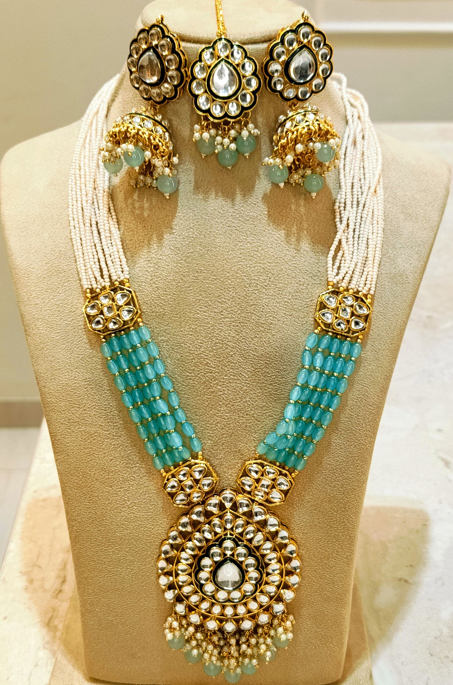 Turquoise MALATI Designer Necklace set