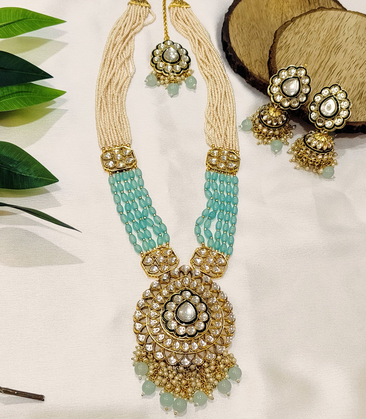 Turquoise MALATI Designer Necklace set