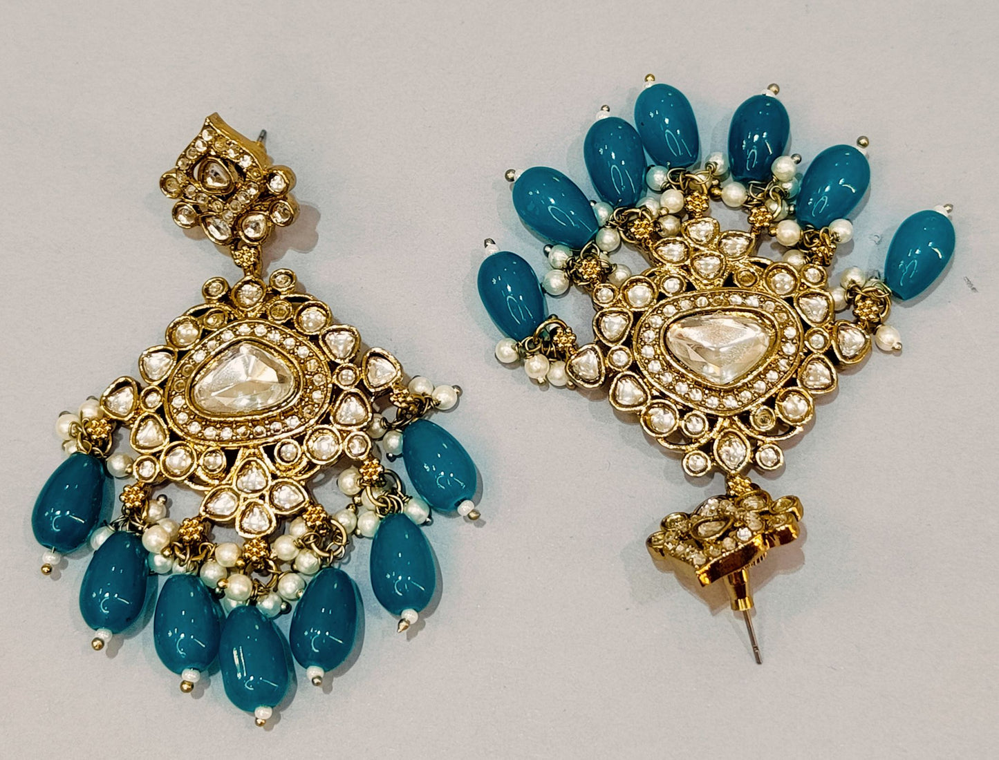 Turquoise MEENAKSHI Jhumki