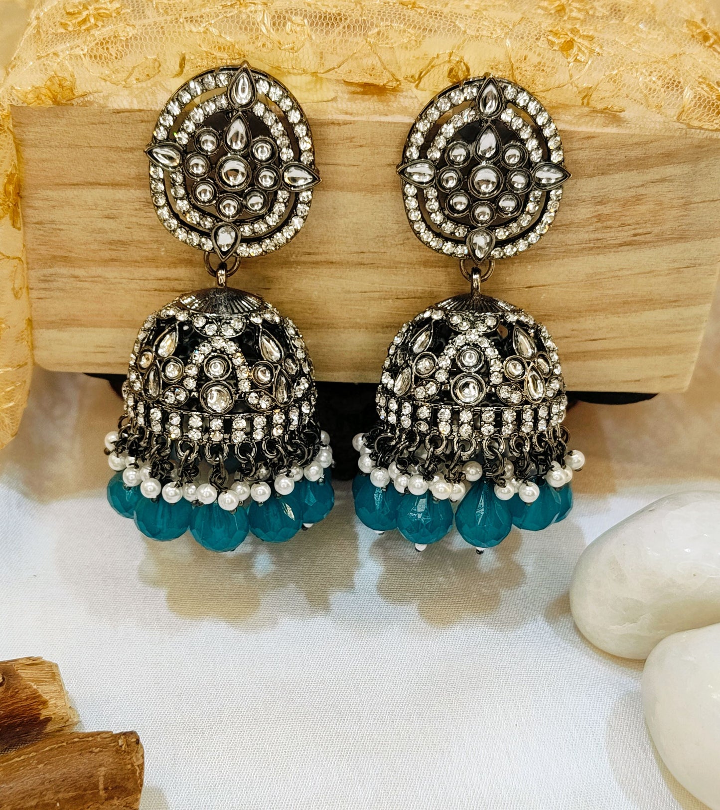 Turquoise ZIVA Jhumki