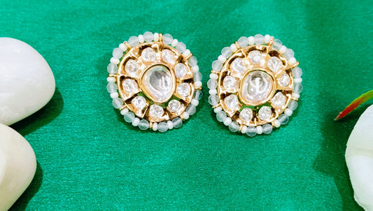 White VISHAKHA Studs